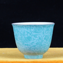 Photographed the hand-painted Cup 1970-1972 Jingdezhen Jianguo Porcelain Factory hand-painted flower Cup F119