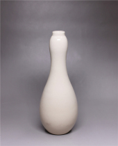 Fun collection] Satsuma Shimadzu Jiaji Yuting Kiln for white Satsuma glaze fine open study room decoration garlic bottle
