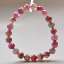 First-hand new watermelon tourmaline bracelet female model 8 1mm 20 2g crystal candy two-color bracelet female 31559