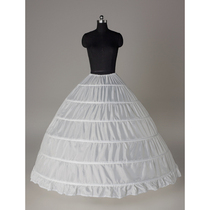 Wedding dress oversized six-steel skirt support Wedding dress ponytail performance suit petticoat 6 laps yarn-free plus-size skirt direct sales