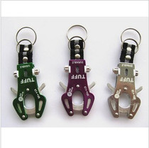 Alloy fast-hanging keychain mountaineering key ring multifunctional adhesive hook Tiger Buckle medium carry-on equipment