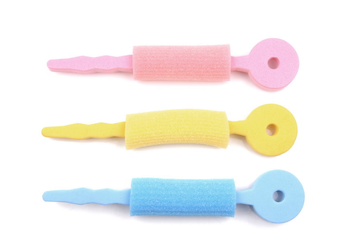 Sponge Key Wave Hair Curler Hair Dispenser Hair Curling Bar Hair Decoration Set of 3 pieces