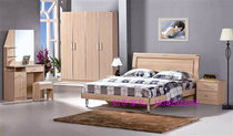 European bedroom suite furniture dresser bed wardrobe bedside cabinet suite l four piece room