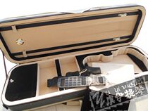 Two mid-range violin box flannel lined violin box humidity meter with lock foam square box 4-4