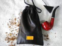 Leather handmade pipe bag cigarette bag Wenplay charging treasure storage bag glasses storage bag earphone storage bag
