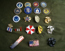 US badge metal badge US leader sea and land identification badge collar flower cap emblem epaulettes