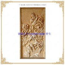Deming Art Sandstone Sandstone Relief Sandstone Sculpture Relief Mural Artificial Sandstone Background Wall Peony F048