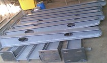 Undertake canopy steel beam custom parking shed steel beam to map to sample customized pre-embedded steel structure steel parts corbels