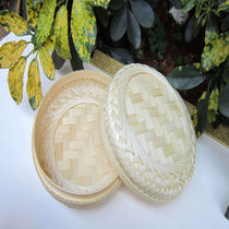 Vietnam imported handmade bamboo basket bamboo Luo bamboo basket Puer tea packaging boxed 200 grams of Puer tea