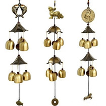Pure copper wind bell brass bell Bell Wind Bells Shop Door Face Doorbell Hanging Decorations