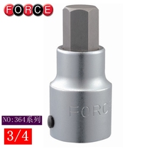 Imported FORCE 3 4 hexagon socket screwdriver sleeve heavy duty socket socket socket