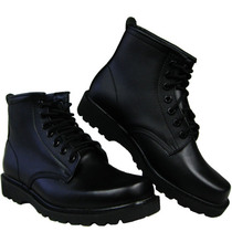 New British real leather Martin boots security duty high-top mens boots tooling style