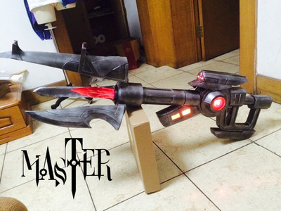 taobao agent [Master] COS props League of Legends/LOL Pippi Police Police Iron Blood Sniper Skin Weapon