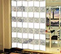 Folding screen partition entrance curtain fashion living room hanging screen Soft partition carved screen hanging screen