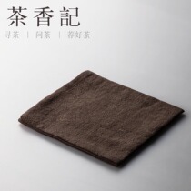 Tea fragrance cotton and linen tea towel thickened clean square tea towel tea cloth tea ceremony zero with kung fu tea set