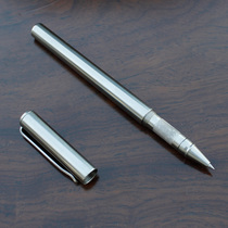 Stainless Steel Gel Pen creative handmade metal pen thick pipe wall hold comfortable to send lover friends practical gifts