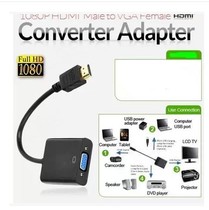 hdmi to vga cable with audio HDMI to VGA female to computer HD line converter connector interface hdim