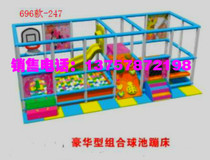 Outdoor large amusement places combined slide trampoline toy kindergarten children's equipment multifunctional naughty castle