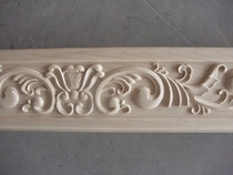 Factory direct sales solid wood line beech wood TV background wall ceiling decoration European style decorative line RM8029