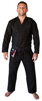 Light board Brazilian jiu-jitsu suit blank solid color unisex black and white blue jiu-jitsu suit