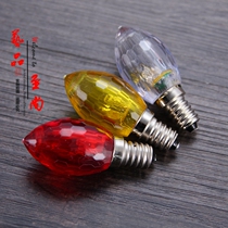 E12 high quality LED bulb lotus lamp bulb super energy saving 0 3 Watt Buddha lamp fortune lamp electric candle bulb