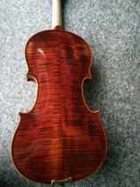 New Italian red violin tiger leather pattern real pattern handmade violin special accessories