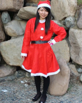 Chic Christmas clothes womens dress Christmas dress Christmas dress Christmas clothes Costume Adult girl dress