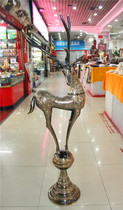 Pakistan handicrafts wholesale Pakistan bronze bronze sculpture animal 55 inch lucky deer high-end gifts