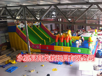 Inflatable Castle Square Outdoor Large Inflatable Slide Amusement Toys Children's Park High Slide