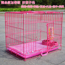 Dog cage Teddy Small medium large dog cage Bold folding pet dog cage Rabbit cage Cat cage