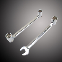 Moveable head socket wrench dual-purpose wrench open-ended wrench ring wrench new hardware tools
