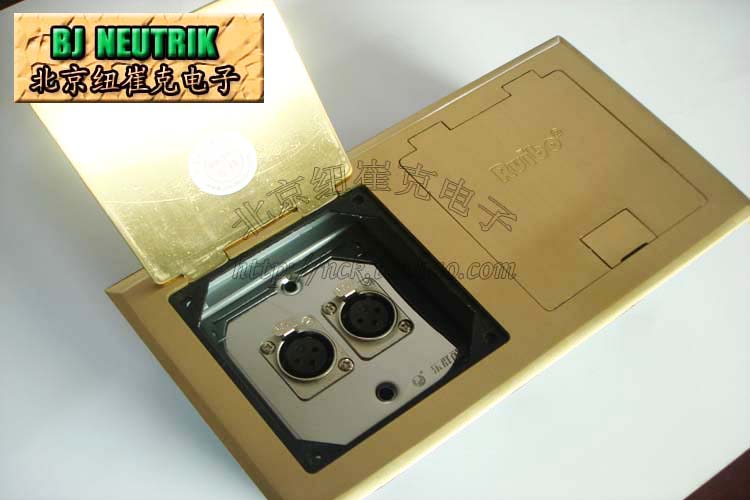 Hidden lift flip RDC-2242 all-copper plate inserted double Cannon mother double stainless steel 86 panel