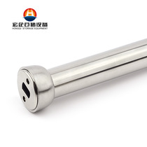 Flange seat wardrobe hanging clothes bar wardrobe inner accessories stainless steel tube support wardrobe towel towel bar fixed seat