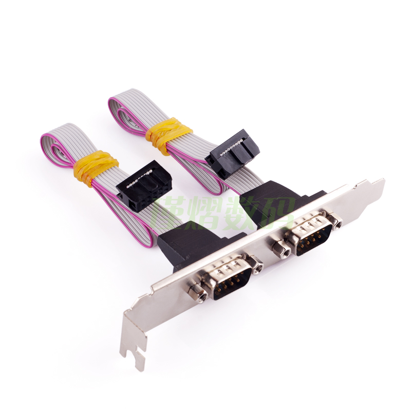 JY Serial Baffle Main Board Serial Line 9-pin DB9 Extension Line COM Port Line Double Serial Port RS232 Line