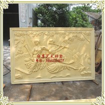 Sandstone relief Bar club living room European Creo and Dali wall decoration sandstone spray water landscape sculpture