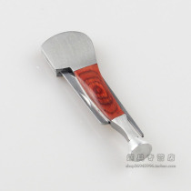 Pipe smoking fittings solid wood luxury stainless steel smoking knife (scraper press Rod through needle) straight Red