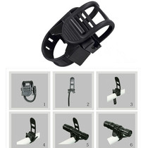 Bicycle light clip 360 strap Flashlight Headlight holder fixing bracket Practical mountain bike riding equipment accessories