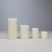 5*5 5*7 7*10 7*15 7*20 Ivory smokeless tasteless birthday wedding flat cylindrical candle