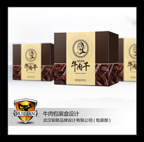 Ruilian meat food agricultural products brand LOGO beef jerky packaging box gift box original design renderings