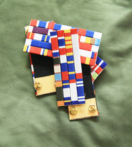 WWII Film and TV props Armed Forces Chest Chapters Handwoven Military Medal with Spurs Horse Needle