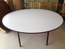 Hotel Round Table Banquet Table Large Dining Table With Folding Feet PVC Dining Table Hotel Folding Table Hotel Table