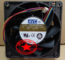 Original AVC 12038 2B12038B48U DC48V1 30A 4-wire PWM automatic speed control cooling fan