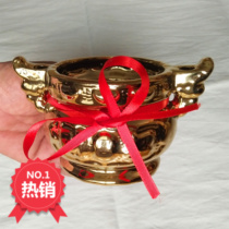 Buddhist sacrificial supplies gold-plated incense burner sandalwood burning paper yellow paper ingot gold bricks for the God of Wealth Guanyin hot sales