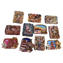  Dunhuang Sand Painting Museum Dunhuang Tourist souvenir Mogao Grottoes flying wooden refrigerator sticker