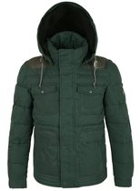 ililily mens cotton coat cotton warm jacket removable hat I4451 US direct mail