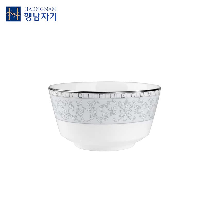 HAENGNAM Korean Xingnan Porcelain Pastoral 4-inch Open Rice Bowl Single Contains Genuine Bone Porcelain Tableware