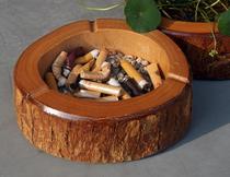 Root carving ashtrays Chanwood solid wood green planting small flower pots low priced living-room office personality creative ashtrays