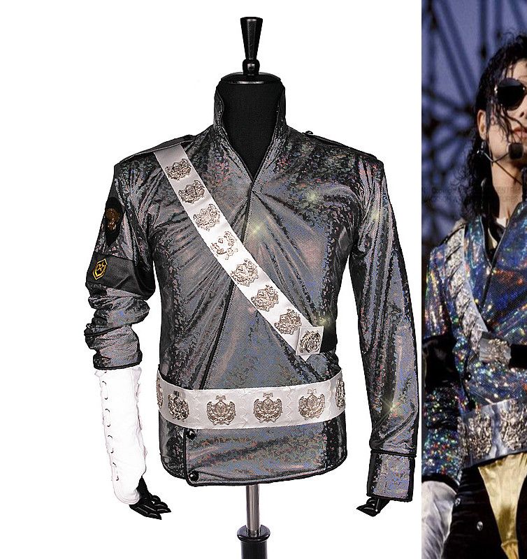 MJ Michael Jackson Romanian-Bucharest Concert Classic Laser Jacket Set