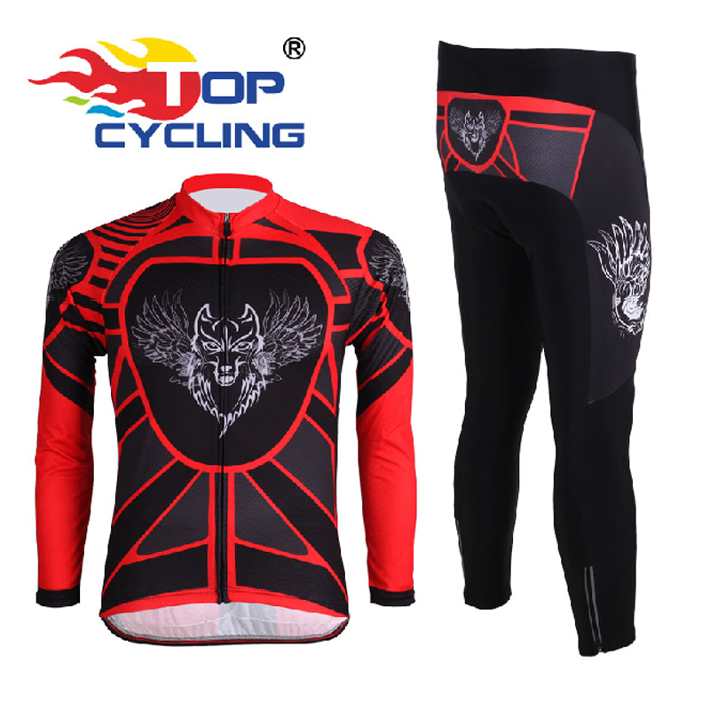 Topo TOPCYCLING Spring, Autumn and Summer Cycling Apparel Long Sleeve Suit Cycling Trousers Top for Men and Women