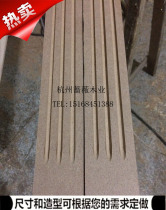 Factory direct sales of natural solid wood European-style Roman column cabinet door ash willow solid wood carved timla wood line door sleeve line